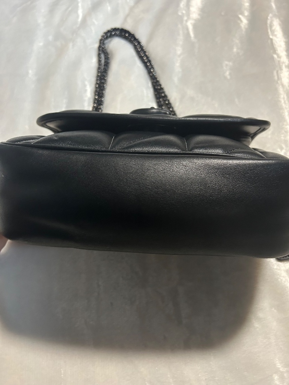 Coach Madison Quilted Pillow larger size in black - Picture 4 of 11